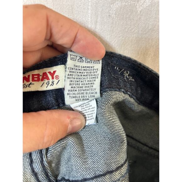 Vintage Union Bay Jeans 7 High Rise Flare Blue Denim Stretch Y2K - Picture 13 of 13